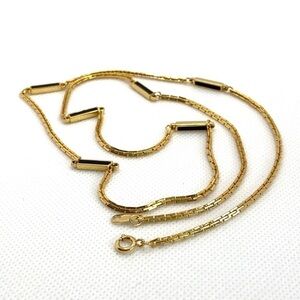 Necklace Jewelry Gold Tone 27” Long Chain